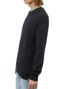 Pull en Coton & Lin bleu marine