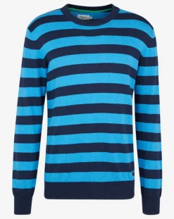 Pull en Coton, Laine & Cachemire Warren bleu