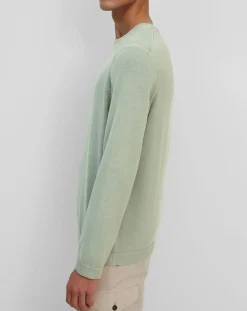 Pull en Coton Organic & Cachemire vert d'eau