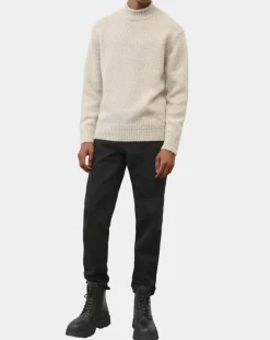 Pull en Laine & Alpaga mélangés Relax écru