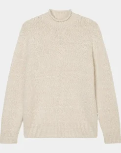 Pull en Laine & Alpaga mélangés Relax écru