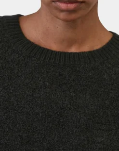 Pull en Laine & Alpaga mélangés noir