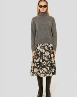 Pull en Laine & Alpaga Palia gris chiné