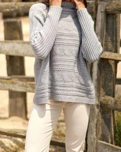 Pull en Laine & Cachemire Nox gris