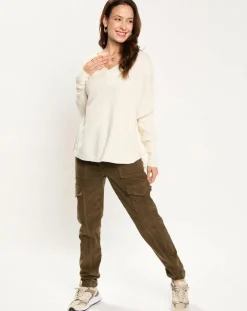 Pull en Laine & Cachemire mélangés Naos crème