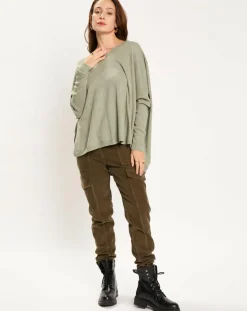 Pull en Laine & Cachemire mélangés Naos amande