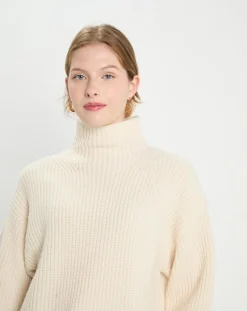 Pull en Laine & Cachemire Sydney écru