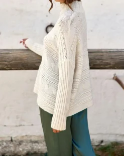 Pull en Laine & Cachemire Nox crème