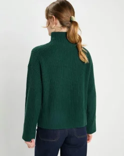 Pull en Laine & Cachemire Sydney vert foncé