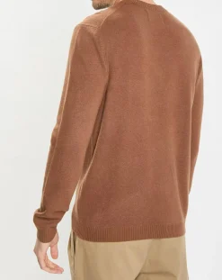 Pull en Laine & Coton marron