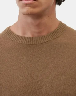 Pull en Laine & Coton marron