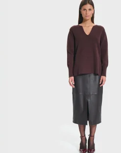 Pull en Laine & Coton Nalani chocolat