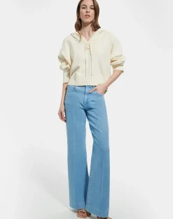 Pull en Laine & Coton Nicky ecru