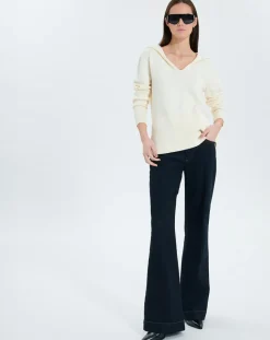 Pull en Laine & Coton Novalie écru