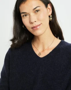 Pull en Laine & Mohair mélangés Seven encre