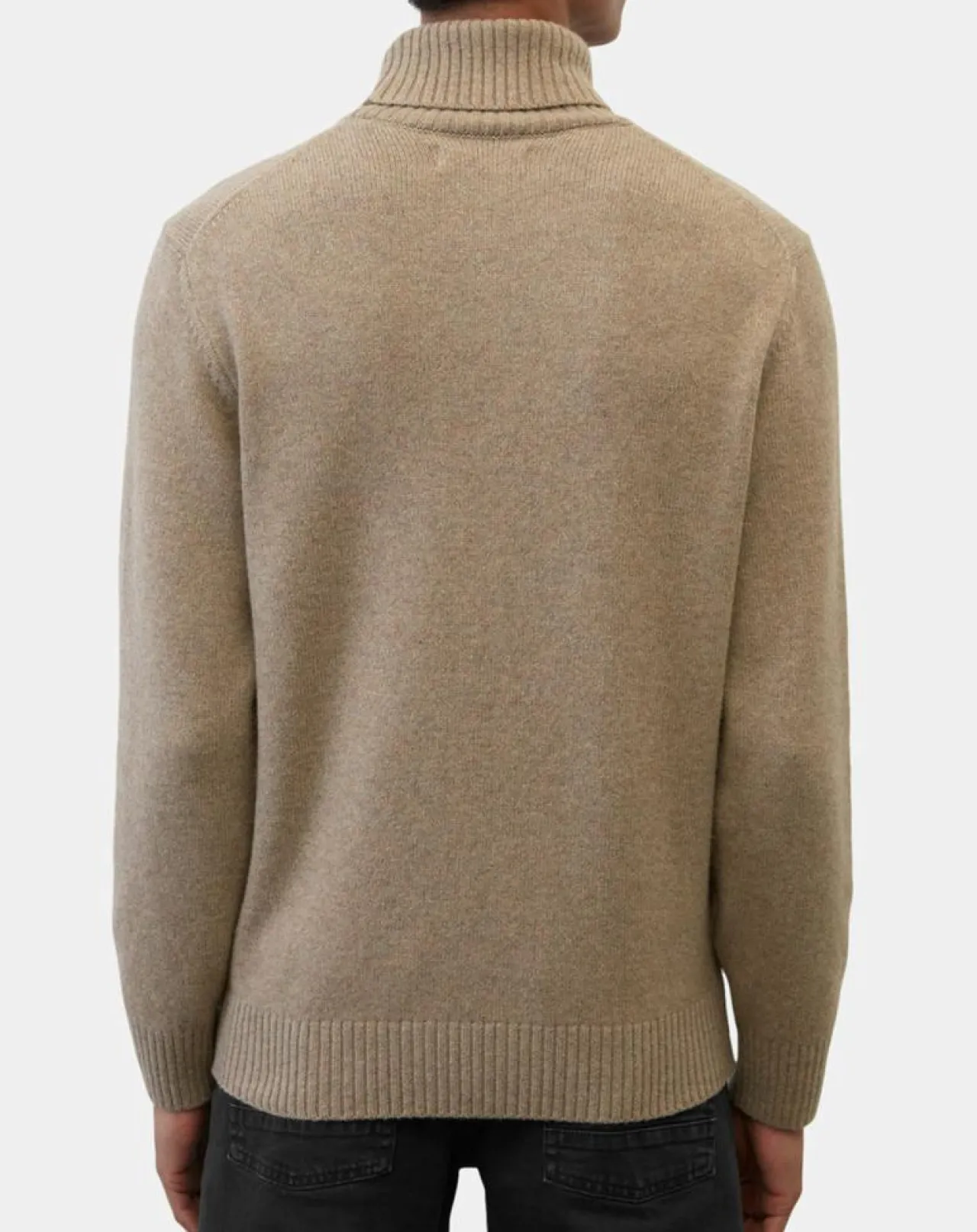 Pull en Laine d'Agneau mélangée beige
