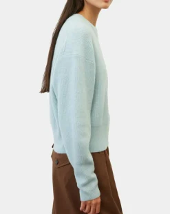 Pull en Laine mélangée & Alpaga bleu clair