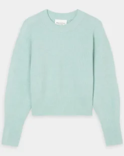 Pull en Laine mélangée & Alpaga bleu clair