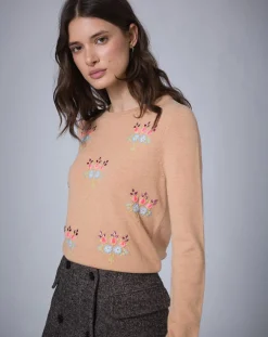 Pull en Laine mélangée BCBG camel