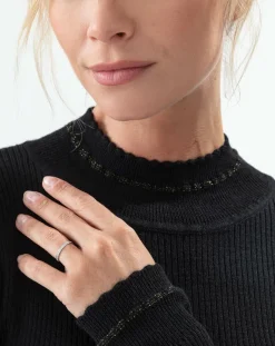 Pull en Laine mélangée Caroline noir