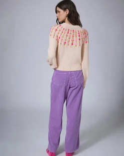 Pull en Laine mélangée Claudine nude