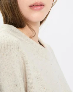 Pull en Laine mélangée écru