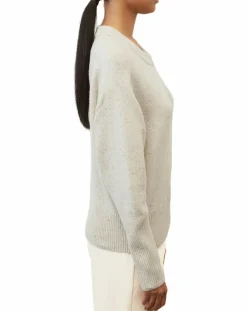 Pull en Laine mélangée écru