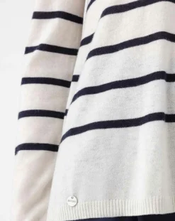 Pull en Laine mélangée Danae écru/marine