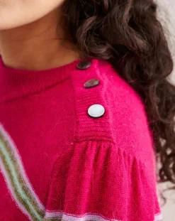 Pull en Laine mélangée Diout rayé rose
