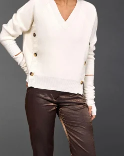 Pull en Laine mélangée Dylan écru