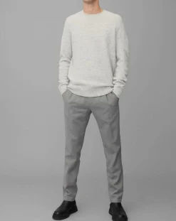 Pull en Laine mélangée gris clair