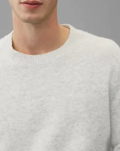 Pull en Laine mélangée gris clair