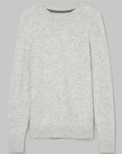 Pull en Laine mélangée gris clair