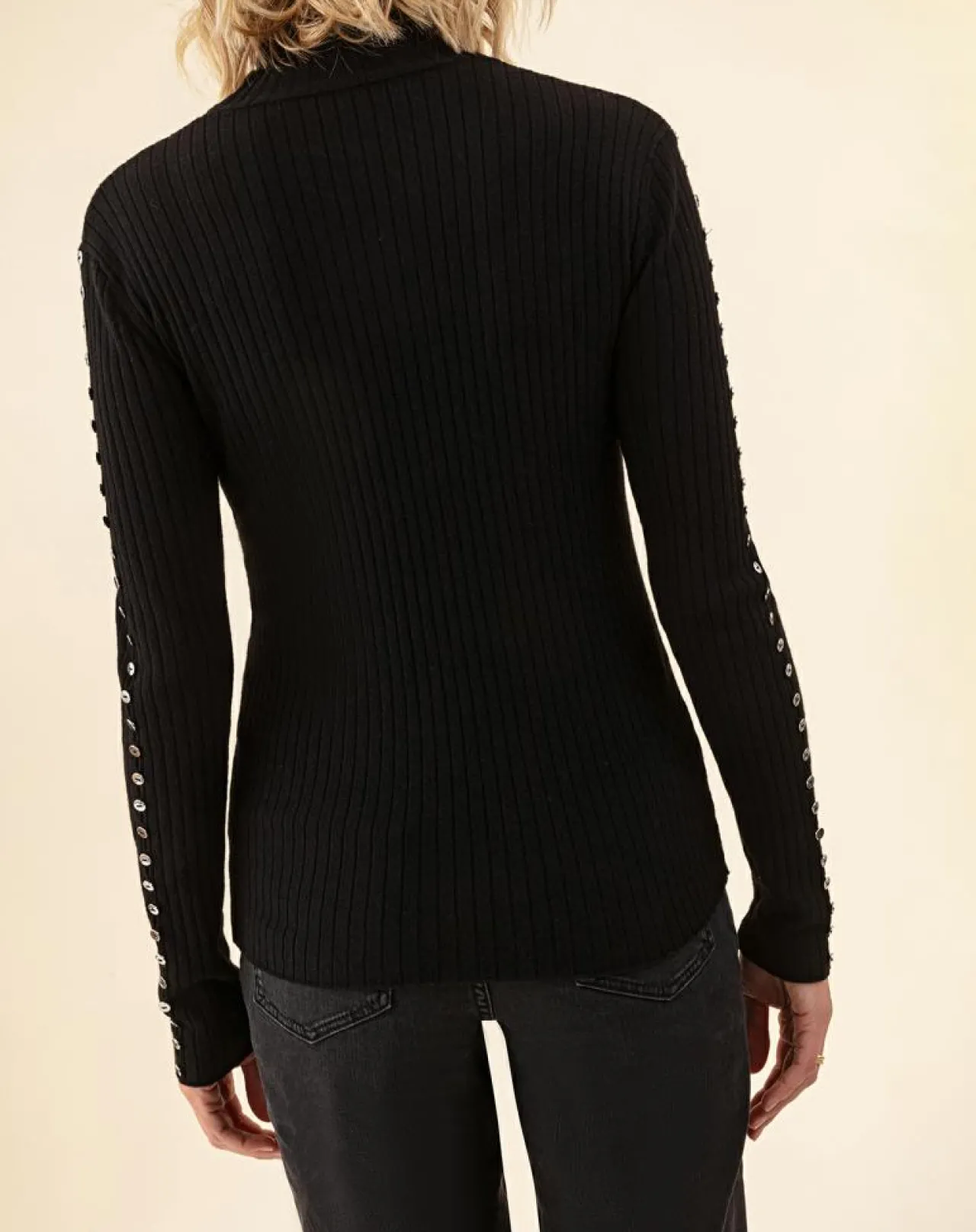 Pull en Laine mélangée Kris noir