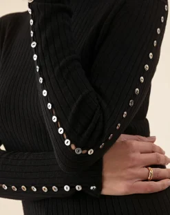 Pull en Laine mélangée Kris noir