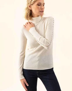 Pull en Laine mélangée Kris écru