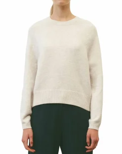 Pull en Laine mélangée manches raglans écru