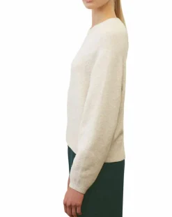 Pull en Laine mélangée manches raglans écru