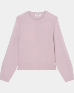 Pull en Laine mélangée manches raglans violet clair