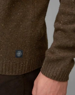 Pull en Laine mélangée marron