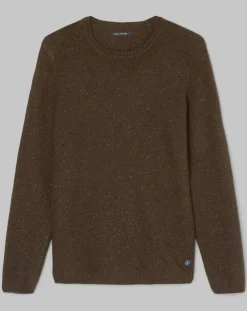 Pull en Laine mélangée marron