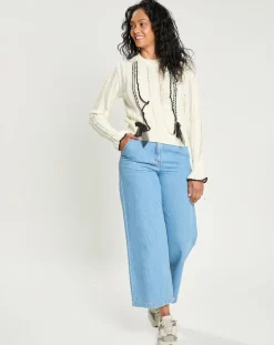 Pull en Laine mélangée Parure ecru