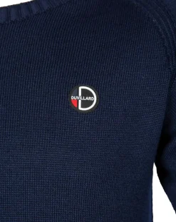 Pull en Laine mélangée Pierre bleu nuit