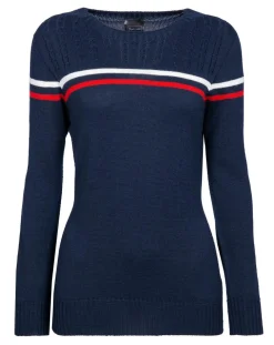 Pull en Laine mélangée Pomme bleu nuit