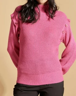 Pull en Laine mélangée Pop rose