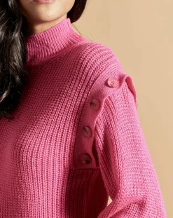 Pull en Laine mélangée Pop rose