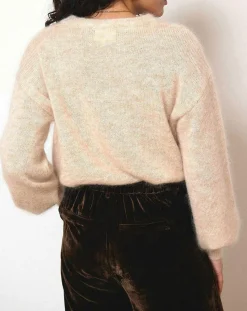 Pull en Laine mélangée Tiana beige