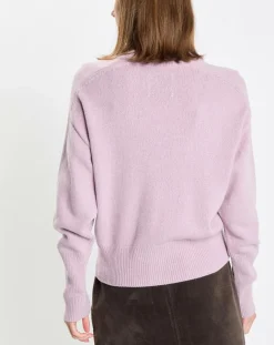 Pull en Laine mélangée violet clair