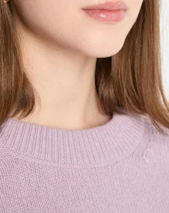 Pull en Laine mélangée violet clair