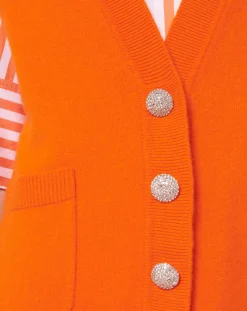 Pull en Laine mérinos & Alpaga orange